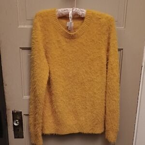 Yellow Fuzzy Sweater